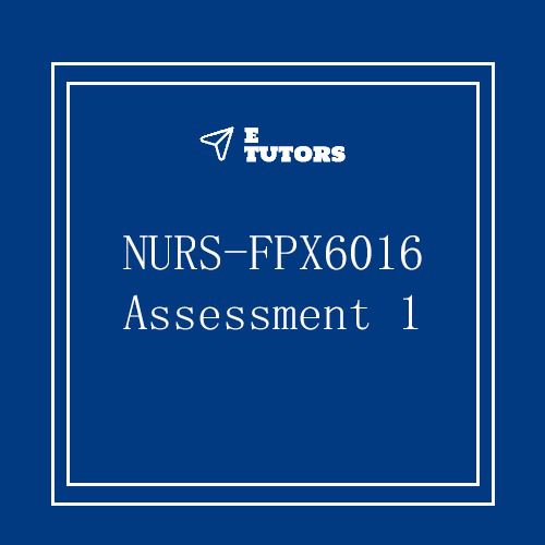 NURS FPX 6016 Assessment 1 Adverse Event Or Near-Miss Analysis