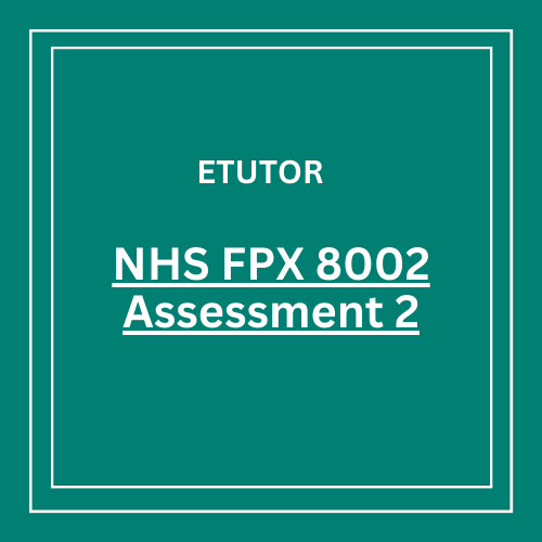 NHS FPX 8002 Assessment 2 Demonstrating Effective Leadership